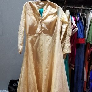 SOLD...SOLD.......Long gown with dupatta